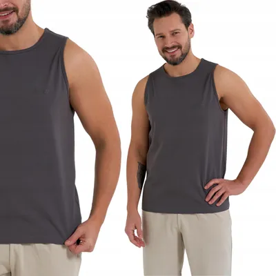 Immagine prodotto di Canotta da uomo Moraj senza maniche – Grigio scuro, taglia 3XL, comoda