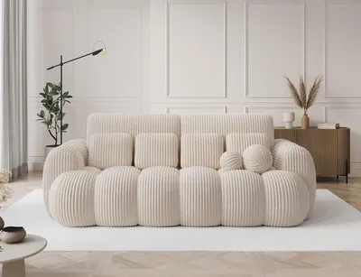 Produktbild von YOURHOUSE24 3-Sitzer Sofa Cotonn mit Schlaffunktion und Bettkasten (Farbe: Modullo 01)