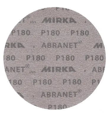 MIRKA Scheiben Abranet Ø 200 mm P180 Gitternetz Klett (50 St)
