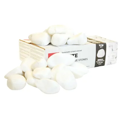 Immagine prodotto di Pietre decorative per sauna Harvia | bianche, rotonde, 10 kg | 5-10 cm
