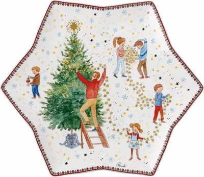 Produktbild von Hutschenreuther Sammelkollektion 24 -  Weihnachtsleuchten -  Sternschale 34 cm 02473-727474-25384
