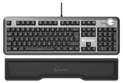 Productafbeelding van Qpad 9J.P7R81.K0G Gaming Tastatur Pro MK95 schwarz mit RGB DE