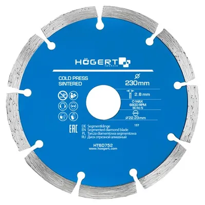 Image de Disque diamanté Hogert 230x22.2/sec.