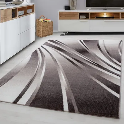 Image de Ayyildiz | Tapis Moderne PARMA - 240 cm x 340 cm - Brun - Design Géométrique - Confort et Élégance