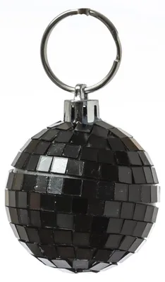 Spiegelkugel 5cm schwarz- Discokugel Echtglas zur Dekoration - mirrorball black