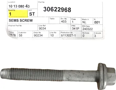 Immagine prodotto di VOLVO C40 XC40 EX30 bullone scatola sterzo M12x90 OE 30622968