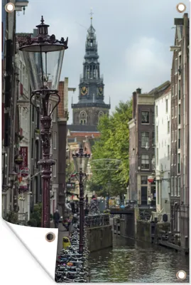 Produktbild von MuchoWow® 40x60 cm Outdoor-Poster Gartendeko Sichtschutz Garten Poster für den Garten  Amsterdam - Niederlande - Fahrrad