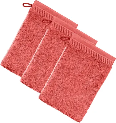 Produktbild von Möve Waschhandschuh Superwuschel" 3er-Pack koralle 15x20 cm"