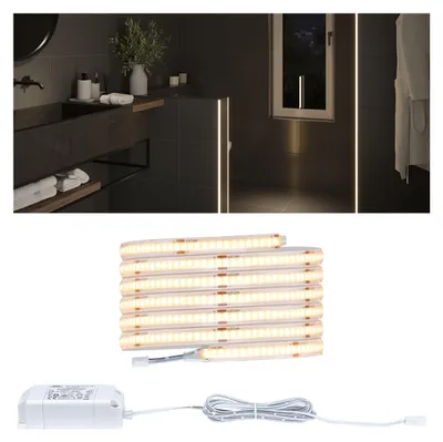 Immagine prodotto di Paulmann Full-Line COB Slim, strip universale, ambiente, interno, bianco, plastica, IP44