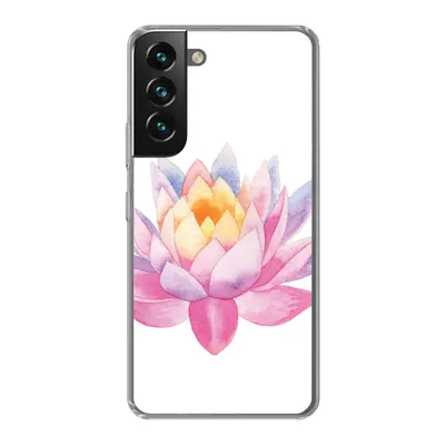 Produktbild von MuchoWow® Handyhülle Schutzhülle Hülle für Samsung Galaxy S22 Aquarell - Blume - Seerose Silikon Softcase Handy Hülle - Mobiltelefonhülle