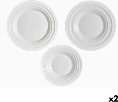 Obrázek produktu pro Sada nádobí Vivalto F-LGCP105-75-85 Bílé opálové sklo (2 kusy)