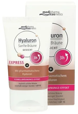 Produktbild von HYALURON SANFTE Bräune Express Gesicht Creme 30ml PZN 17542490