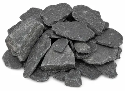 Produktbild von Schieferbruch Anthrazit 1kg 20-70mm Dekosteine Naturstein Ziersteine Streudeko, Größe:40-70 mm