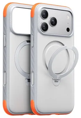 Produktbild von MagSafe-Hülle für Apple iPhone 18 Pro / 17 Pro, Torras, Ostand Q3 Rugged, Weiß