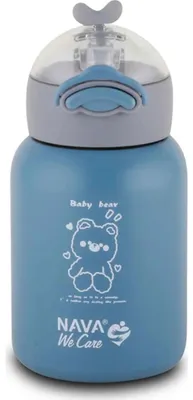 Imagen del producto de Termo para bebé, color azul, marca NAVA, 350 ml