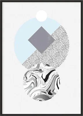 Produktbild von Bildplakat im Rahmen 53x73 cm Geometrie P1095