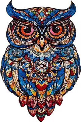 Obrázek produktu pro Kruzzel 24551 Dřevěné puzzle sova, 177 dílů, 38 x 21,5 cm
