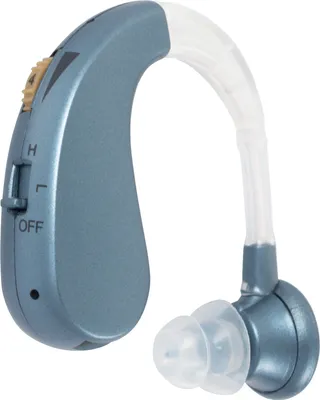 Imagen del producto de Amplificador de sonido para audífonos, diseño ergonómico, color azul