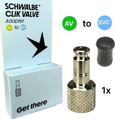 Produktbild von Schwalbe Fahrrad Clik Valve SCV System (AV) Auto Ventil Set