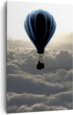 Produktbild von Bild auf Leinwand - Leinwandbild - Einteilig - Wolke Ballon Himmel - 80x120cm - Wand Bild - Wanddeko - Wandbilder - Leinwanddruck - Wanddekoration - Leinwand bilder - Wandbild - PA80x120-3577