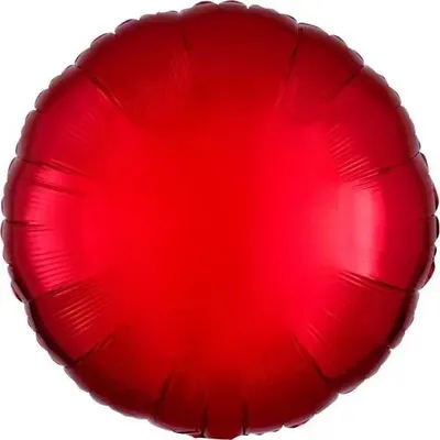 Obrázok produktu pre Fóliový balónik, metalický červený, okrúhly, 43 cm – Amscan