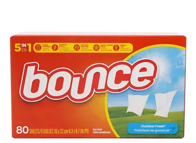 Produktbild von Bounce Outdoor Fresh Trocknertücher 80 Stk. | Antistatisch | Frischeduft