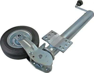 Produktbild von Automatik Stützrad mit Universalflansch 10 Loch, 250kg für PKW Anhänger