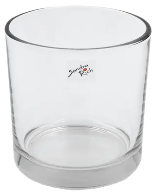 Produktbild von Glastopf L 14 x 14cm – großes Windlicht, Kerzenglas, Pflanztopf Glas