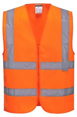 Produktbild von Portwest Warnschutz Weste mit Schulterreflexband Orange XL