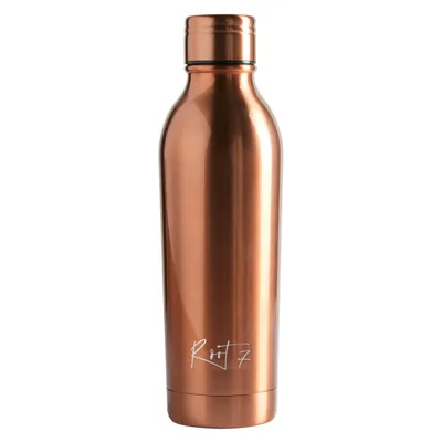 Obrázok produktu pre Root7 - Termo fľaša z nerezovej ocele 500 ml OneBottle - fľaša na pitie z nerezovej ocele, termo fľaša na vodu, bez BPA, termo fľaša na pitie izolovaná, fľaša - termo fľaša medenej farby
