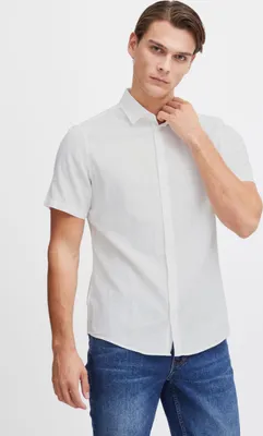 Produktbild von Casual Friday CFAksel Herren Kurzarmhemd Hemd Kentkragen aus Leinenmix Regular fit