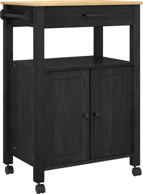 Immagine prodotto di Carrello da Cucina MONZA Nero 60 x 40 x 88,5 cm