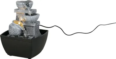 Produktbild von Reality Leuchten Tischleuchte LED LUMA BHT 12x18x13 cm braun