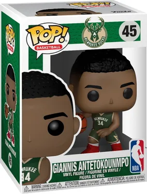 Produktbild von NBA Milwaukee Bucks - Giannis Antetokounmpo 45 - Funko Pop! Vinyl Figur