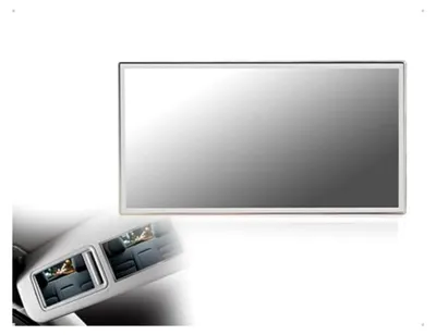 Produktbild von Kosmetikspiegel für die Autosonnenblende, tragbar und selbstklebend, geeignet für Lkw und SUV, quadratisch und groß