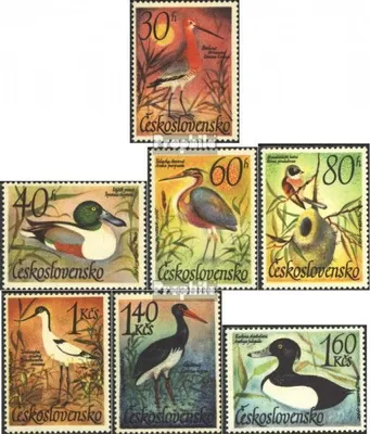 Produktbild von Briefmarken Tschechoslowakei 1967 Mi 1681-1687 (kompl.Ausg.) postfrisch Wasservögel