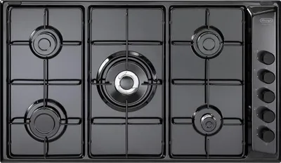 Image de Table de cuisson De'Longhi FLN 59 DD Noir Encastrable 86 cm Gaz 5 Feux