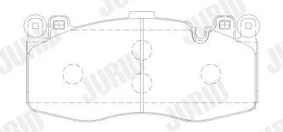 Produktbild von JURID Bremsbeläge Satz Vorne für BMW X5 (F15, F85) 573879J