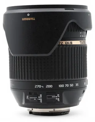 Produktbild von Tamron 18-270 VC Nikon II, 13/18, F/22-40, 0,49m, Schwarz, 7,96 cm, 7,2 cm