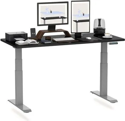 Produktbild von FLEXISPOT Schreibtisch PREMIUM E6 Höhenverstellbarer Schreibtisch, Dual-Motor, 3-Fach-Teleskop,140x80cm