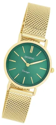 Produktbild von Oozoo Vintage Series Damenuhr Quarzuhr mit Metall Mesharmband gold D3UOC20297