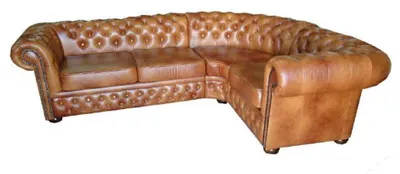 Produktbild von Ledersofa Ecksofa Chesterfield Eckcouch Sofa Couch Polster Eck Garnitur Couchen
