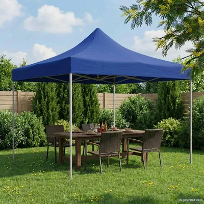 Zdjęcie produktu dla Namiot imprezowy vidaXL, 291 x 291 x 315 cm, niebieski, materiał Oxford