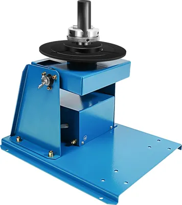 Image de Positionneur de soudage rotatif, capacité de charge de 10 kg, angle réglable de 0 à 90°, pédale deincluse, SAPHIRBLAU