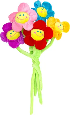 Immagine prodotto di Fiore di peluche rosa che canta "Happy Birthday" - Fiore di peluche XXL da 40 cm con musica e stelo pieghevole - Divertente regalo di compleanno