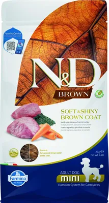 Obrázek produktu pro N&D BROWN DOG Adult Mini Lamb& Spirulina&Carrot 2kg