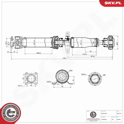 Produktbild von ESEN SKV 76SKV113 Antriebswelle Hinten für LAND ROVER Range Rover Sport (L320)