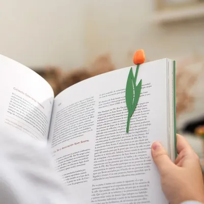 Produktbild von Lesezeichen für Bücher Blume Tulpe als Geschenk