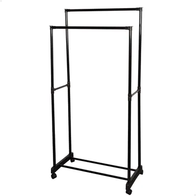 Kleiderständer mit Rollen, 75x40x157 cm, max. 16 kg, mit Ablage