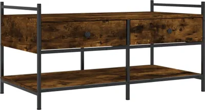 Produktbild von vidaXL Couchtisch Räuchereiche 99x50x50 cm Holzwerkstoff